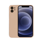 iPhone 12 hoesje beige voorkant