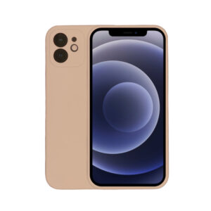 iPhone 12 hoesje beige voorkant